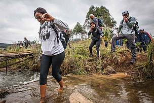 Crossing streams during Journey of Water